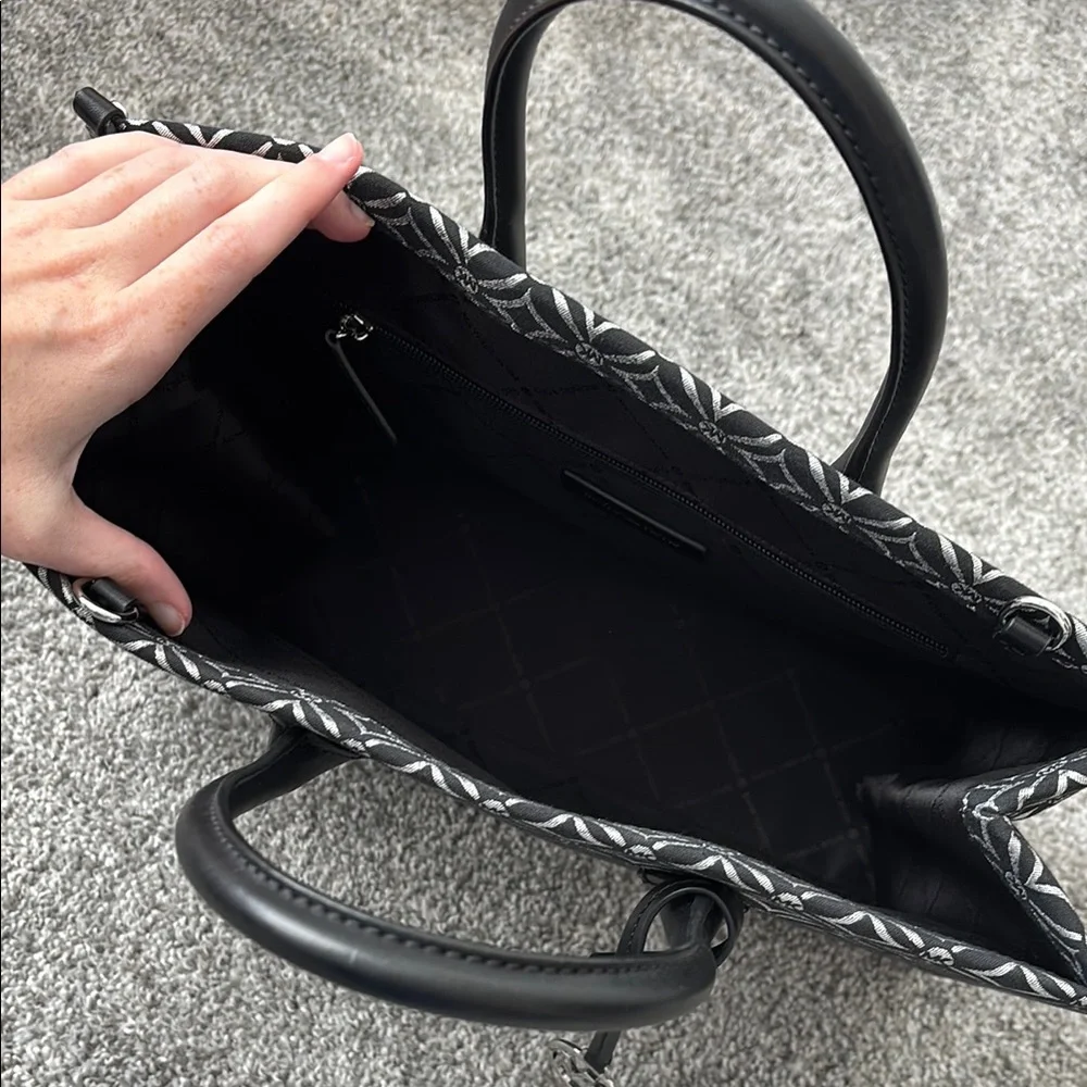 Michael Kors Black & White Signature Tote Bag